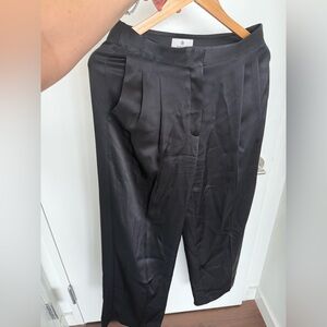 Babaton Black Satin Trousers